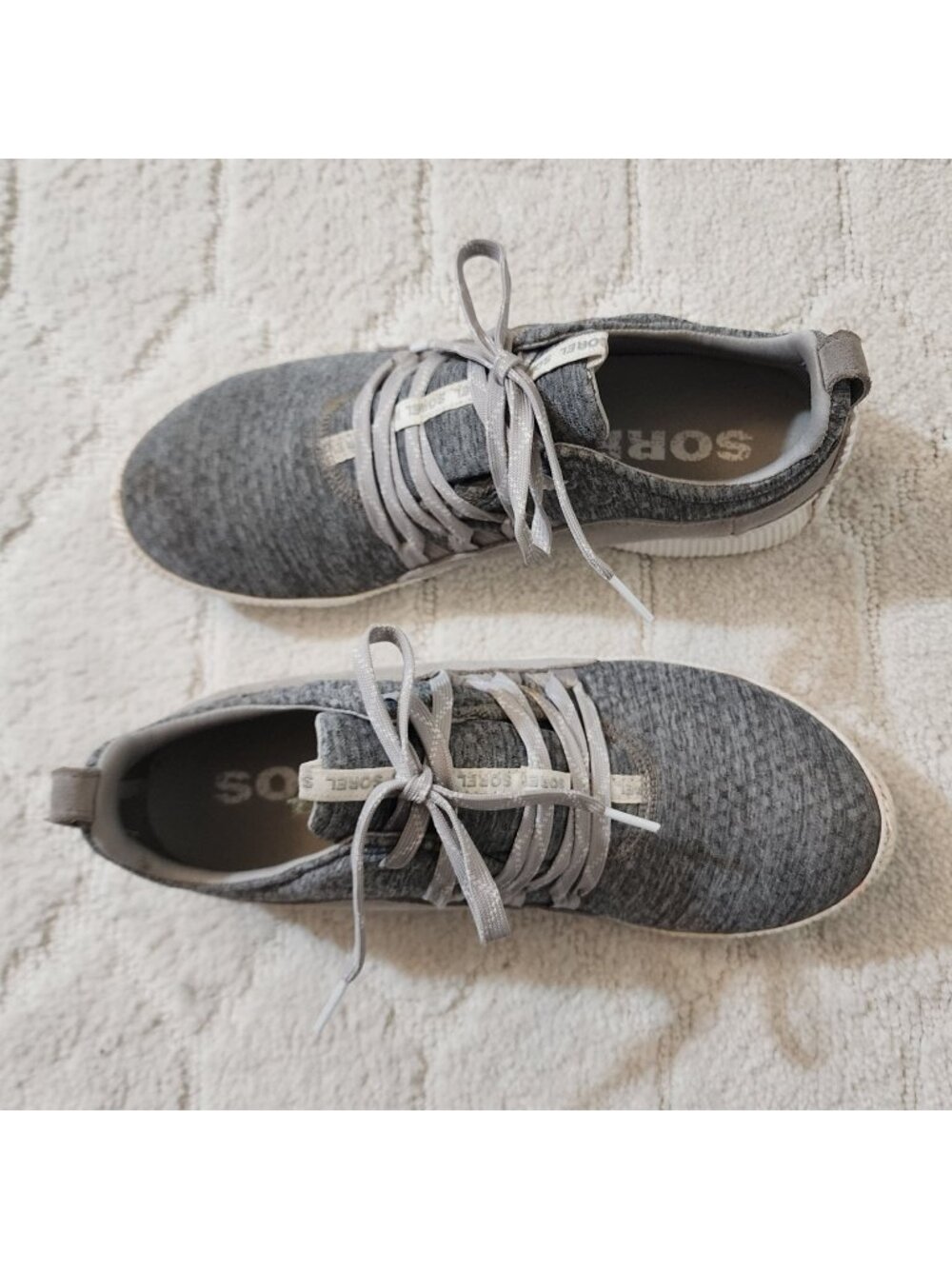 Sorel Out N About dove gray waterproof sneakers 10